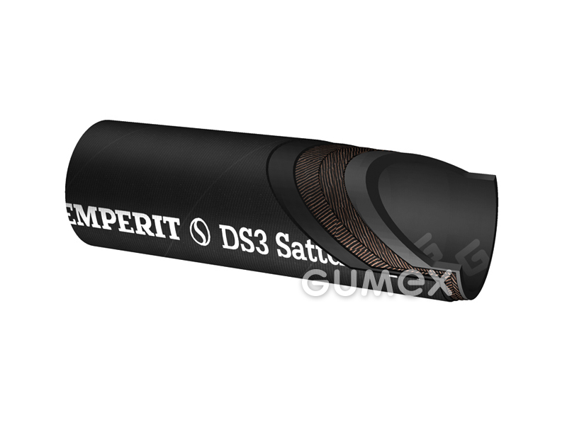 DS3, 13/23mm, Dampf: 6bar +164°C, Wasser: 18bar +95°C, EPDM/EPDM, black, 